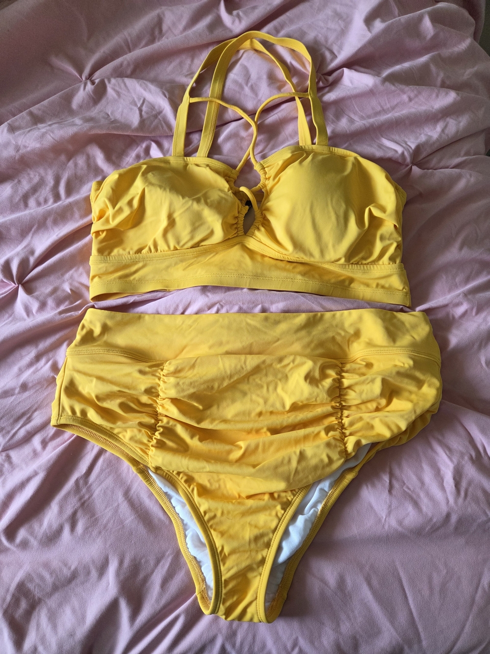 torrid Yellow Two-Piece High-Waist Bikini Set